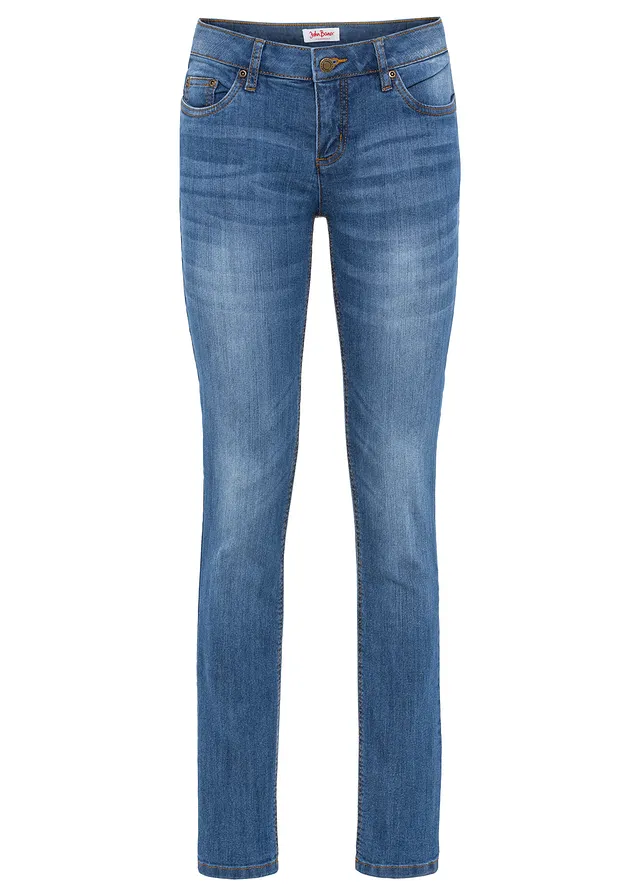 Blugi skinny stretch, talie semi înaltă