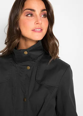 Veste à col montant • noir • Boutique bonprix