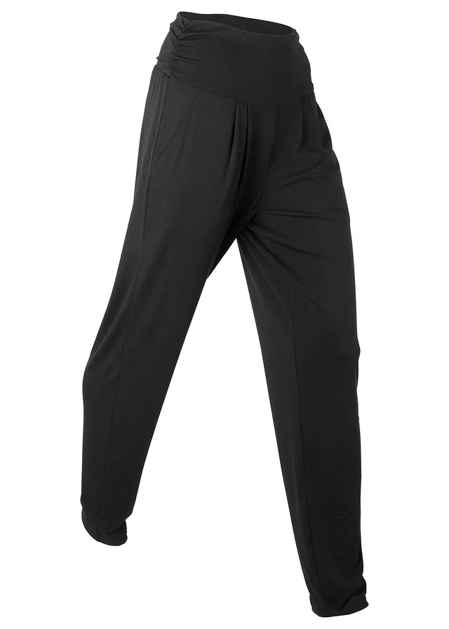 Sarouel en viscose mélangée • noir • Boutique bonprix