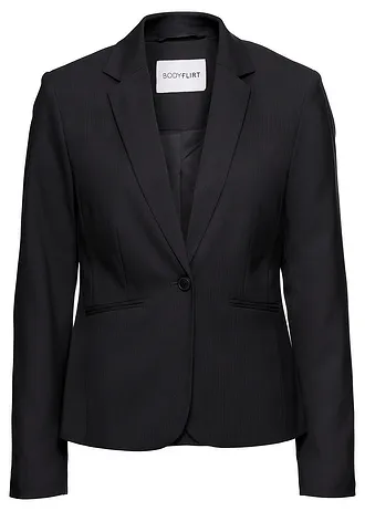Blazer à poches passepoilées, petite stature • noir • Boutique bonprix