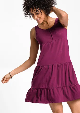 Jurk van katoen-jersey, petite • bessen • bonprix online shop