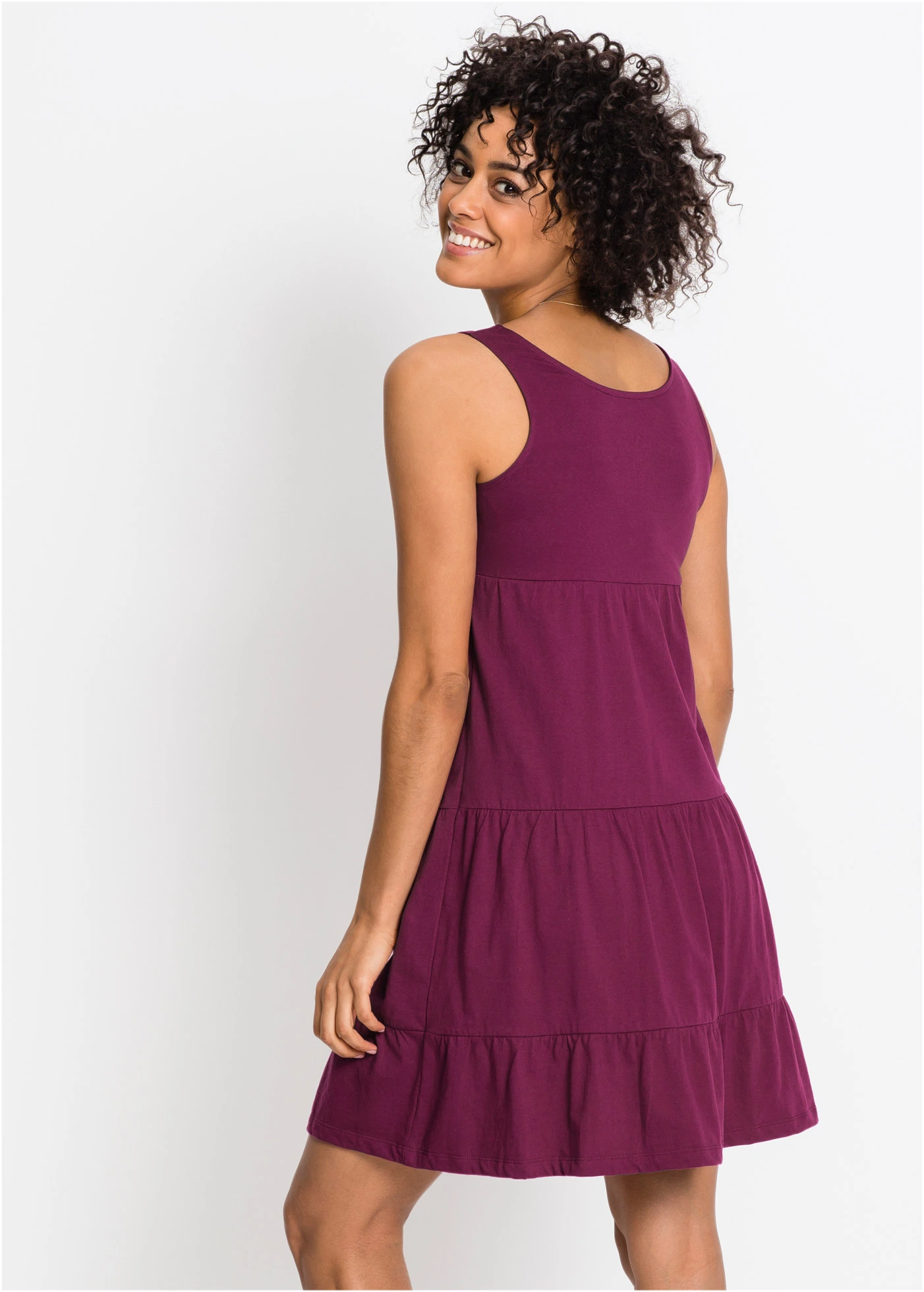 Jurk van katoen-jersey, petite • bessen • bonprix online shop