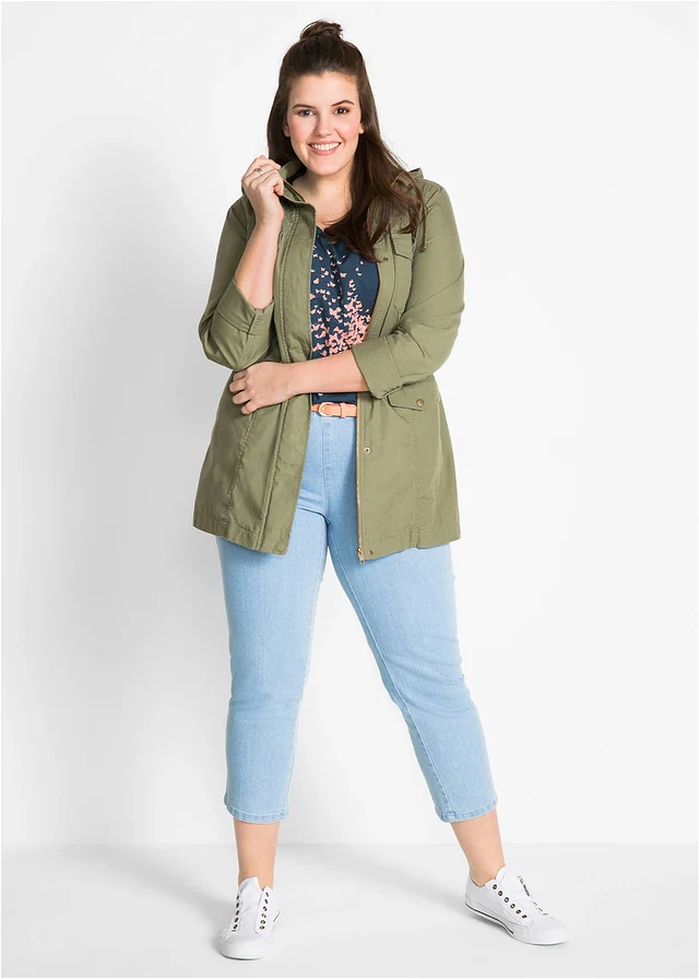 T-shirt coton en fil flammé, manches courtes, Couleur: bleu foncé