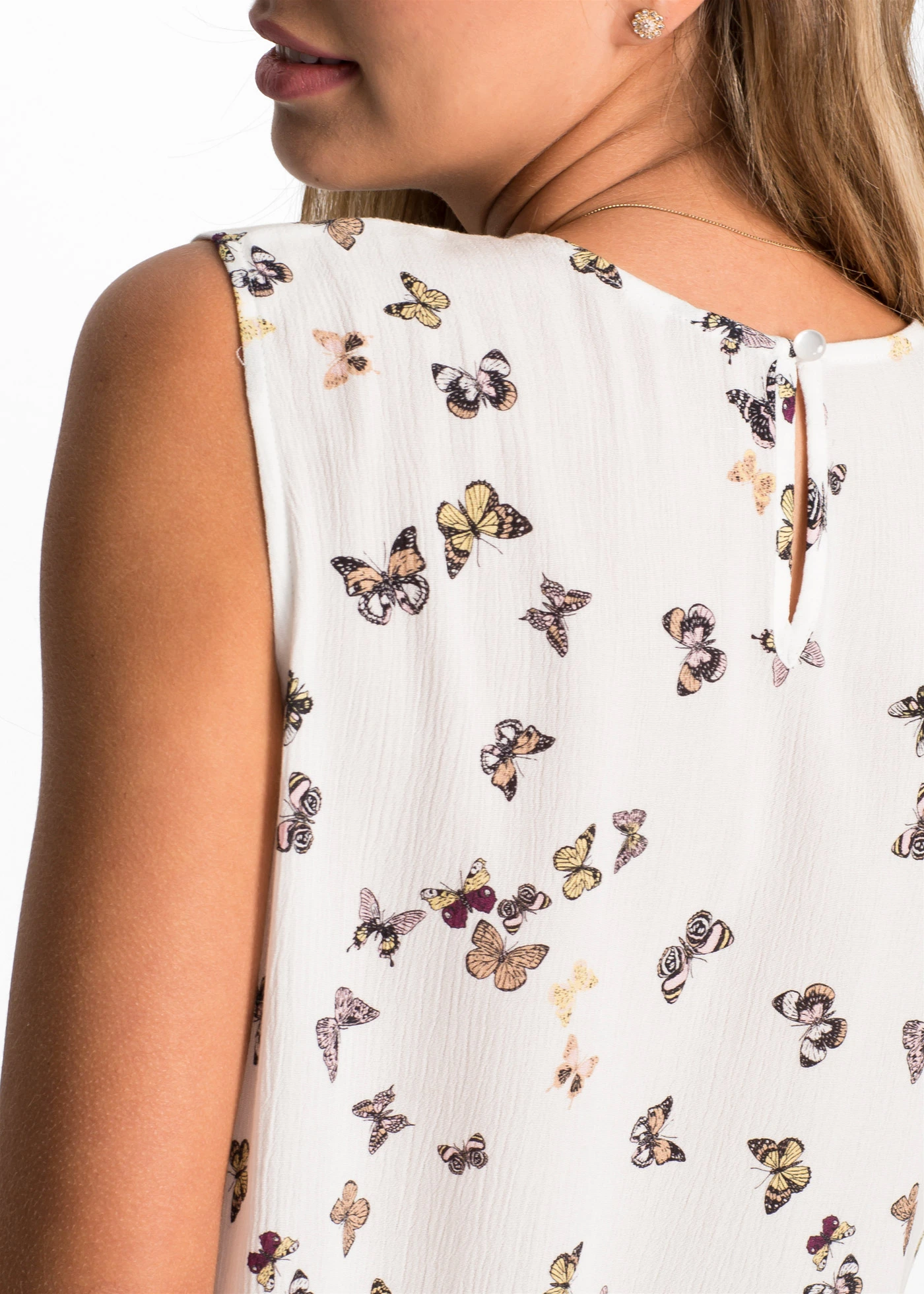 Halenkový top • bílá s potiskem • bonprix obchod