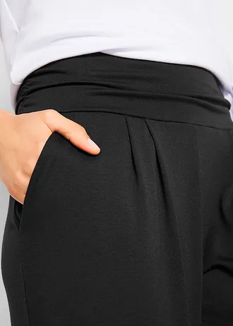 Harémové kalhoty s viskózou • černá • bonprix obchod