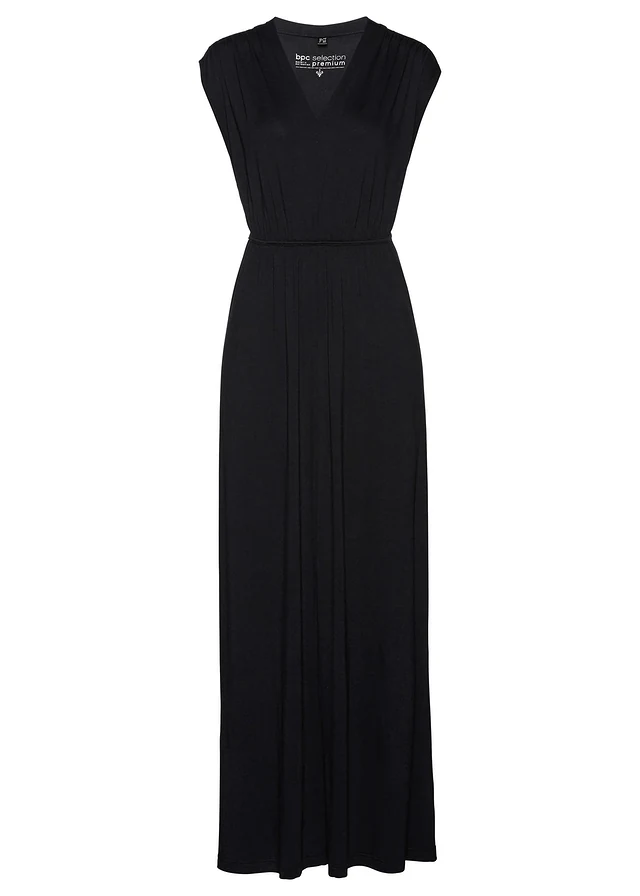 Robe longue en jersey viscose