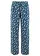 Pantalon palazzo en viscose extensible, Couleur: bleu foncé floral
