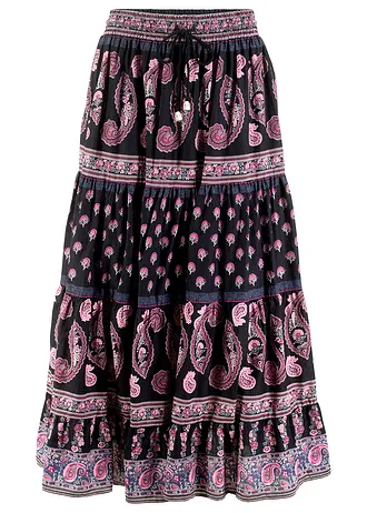 Fustă maxi din bumbac 100%