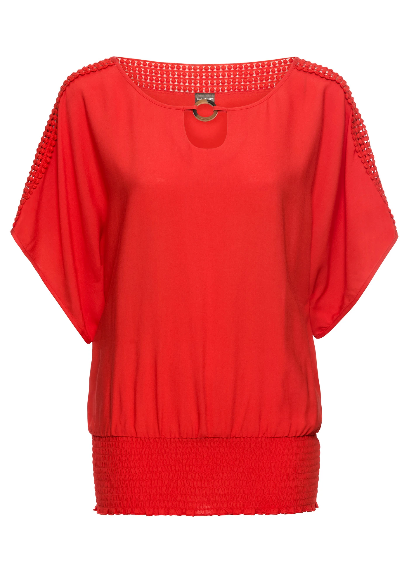 Halenka z čisté viskózy • jahodová • bonprix obchod