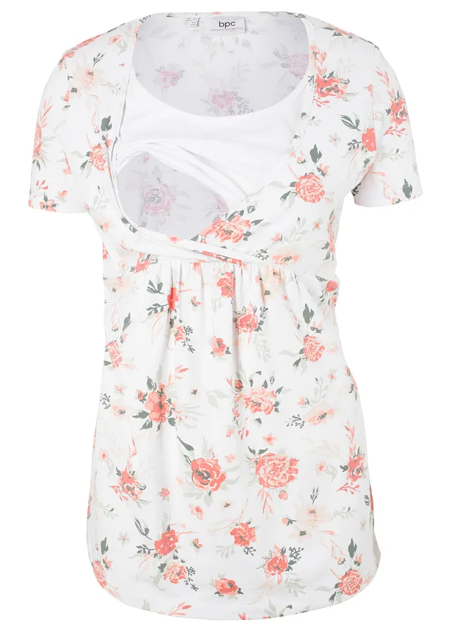 Materské tričko/tričko na dojčenie, 2v1 z bio bavlny