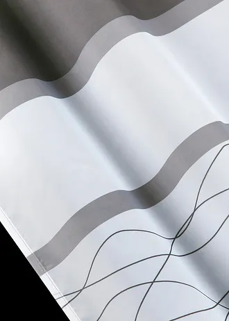 Transparant gordijn met gerecycled polyester (1 stuk), Kleur: grijs