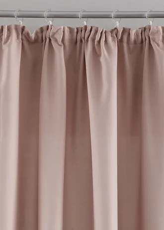 Závěs z mikrovlákna, snadná údržba (2 ks v balení), barva: písková