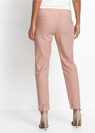 Pantalon en lin mélangé • rose vintage • Boutique bonprix