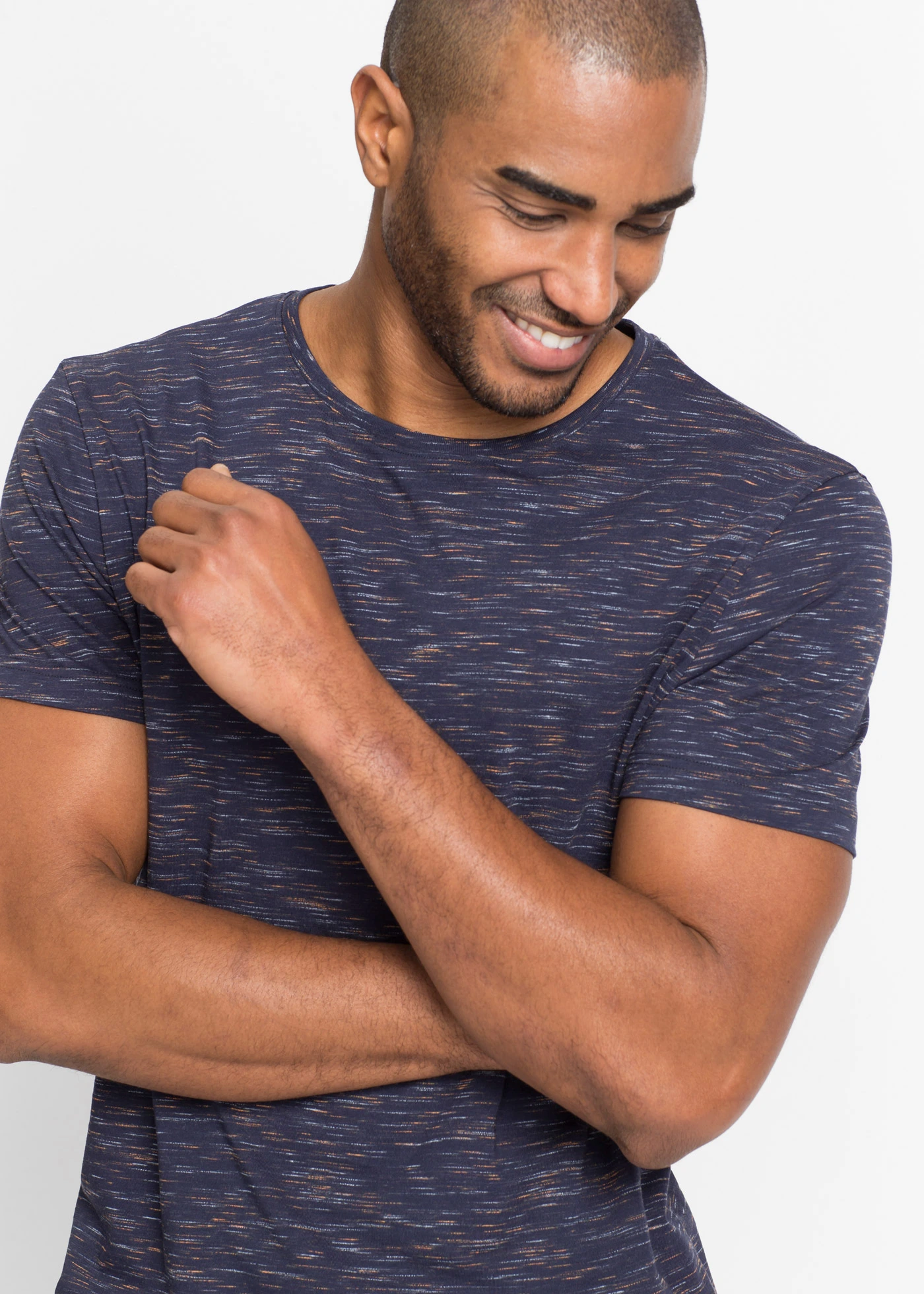 Tricou • bleumarin melanj • magazin bonprix