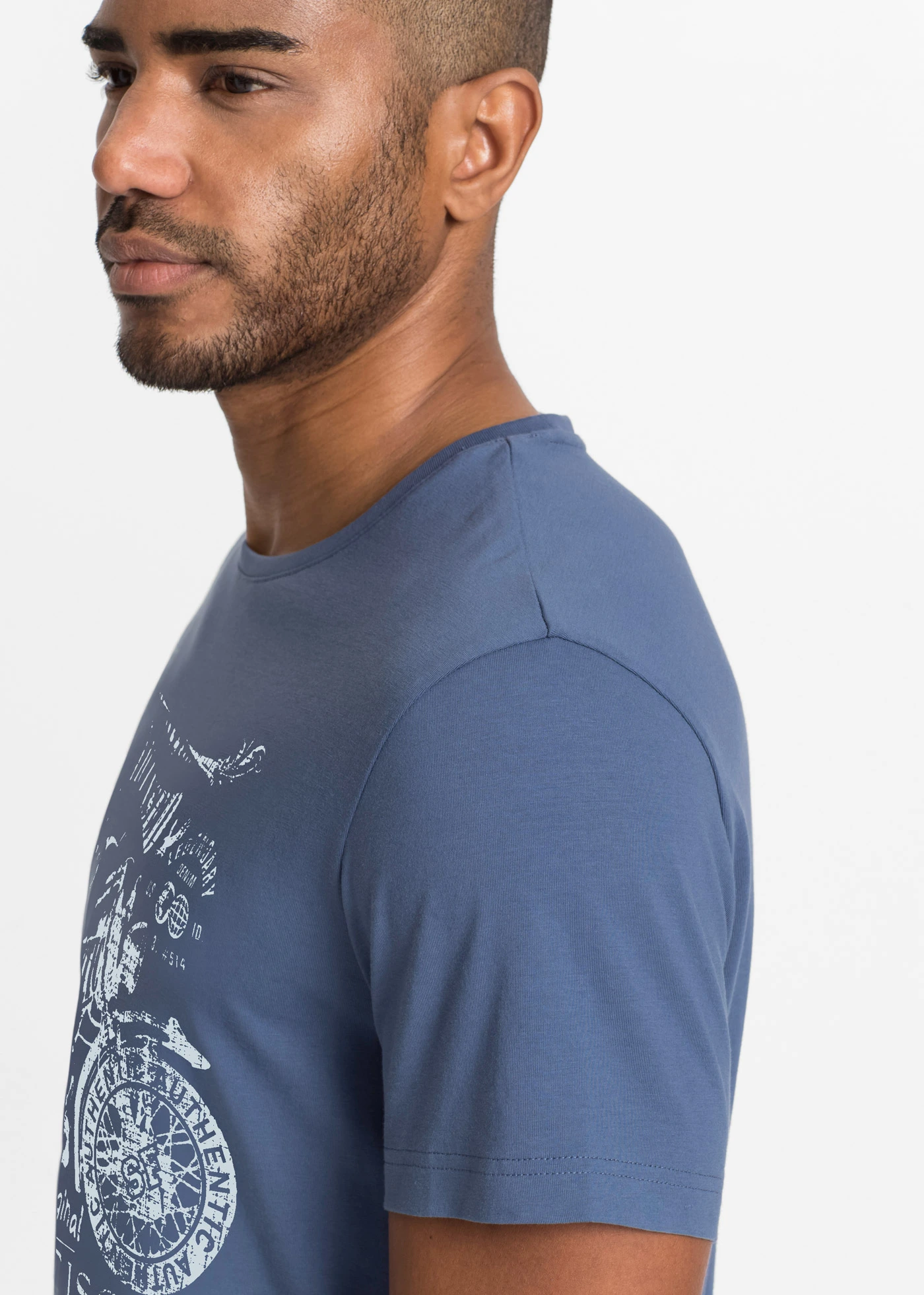 T-shirt van puur katoen • indigo • bonprix online shop