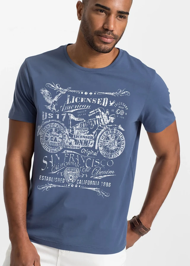 T-shirt 100% coton • indigo clair • product-page.page-title-suffix