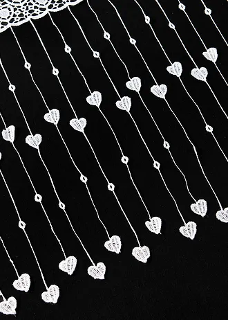 Vitrážková záclona se srdíčky • bílá • bonprix obchod