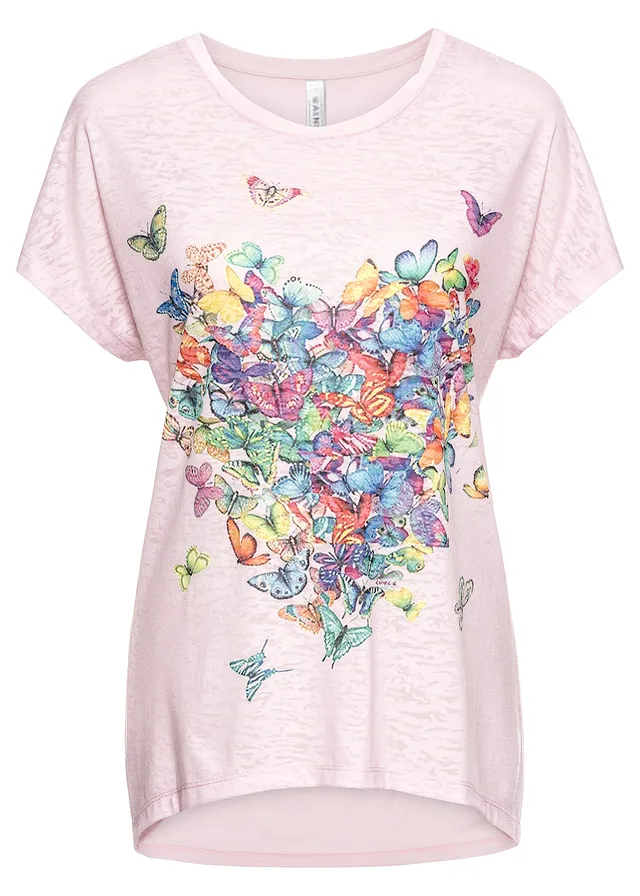 Bluză imprimeu cu fluturi