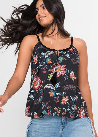 Top s potiskem • černá • bonprix obchod