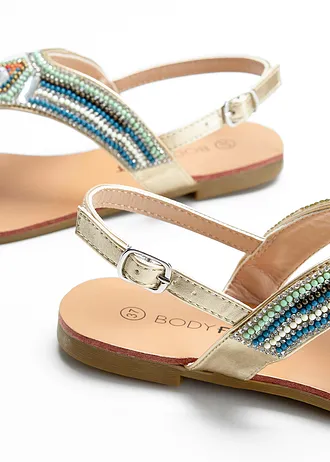 Teenslippers, Kleur: mint multicolor