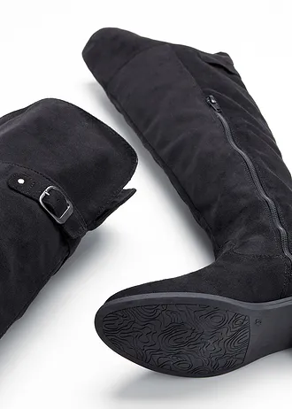 Kozačky nad kolena, barva: černá