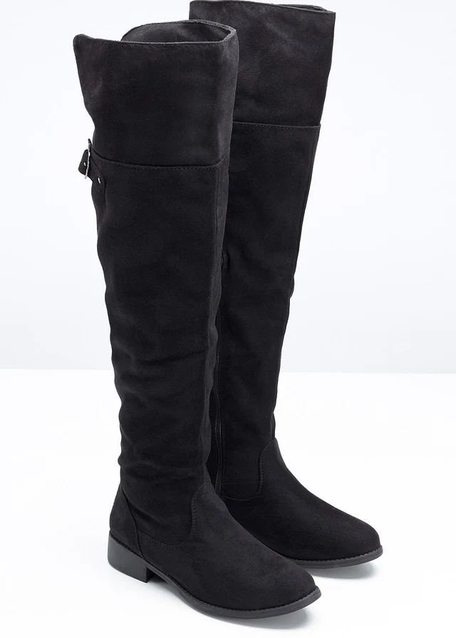 Overknee laarzen • zwart • product-page.page-title-suffix