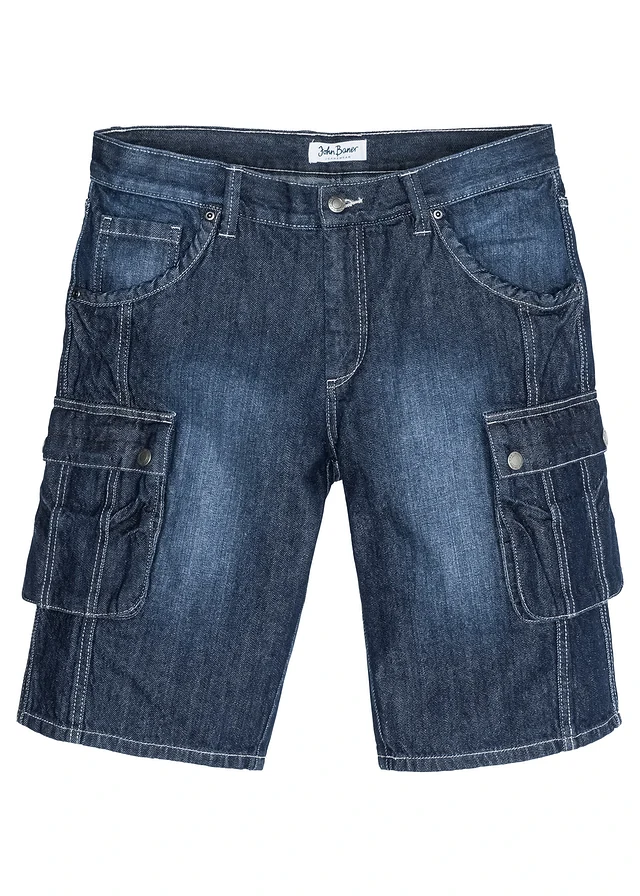 Cargo jeans bermuda regular fit