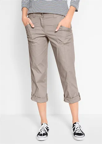 Pantalon extensible cargo 3/4 • grès • Boutique bonprix