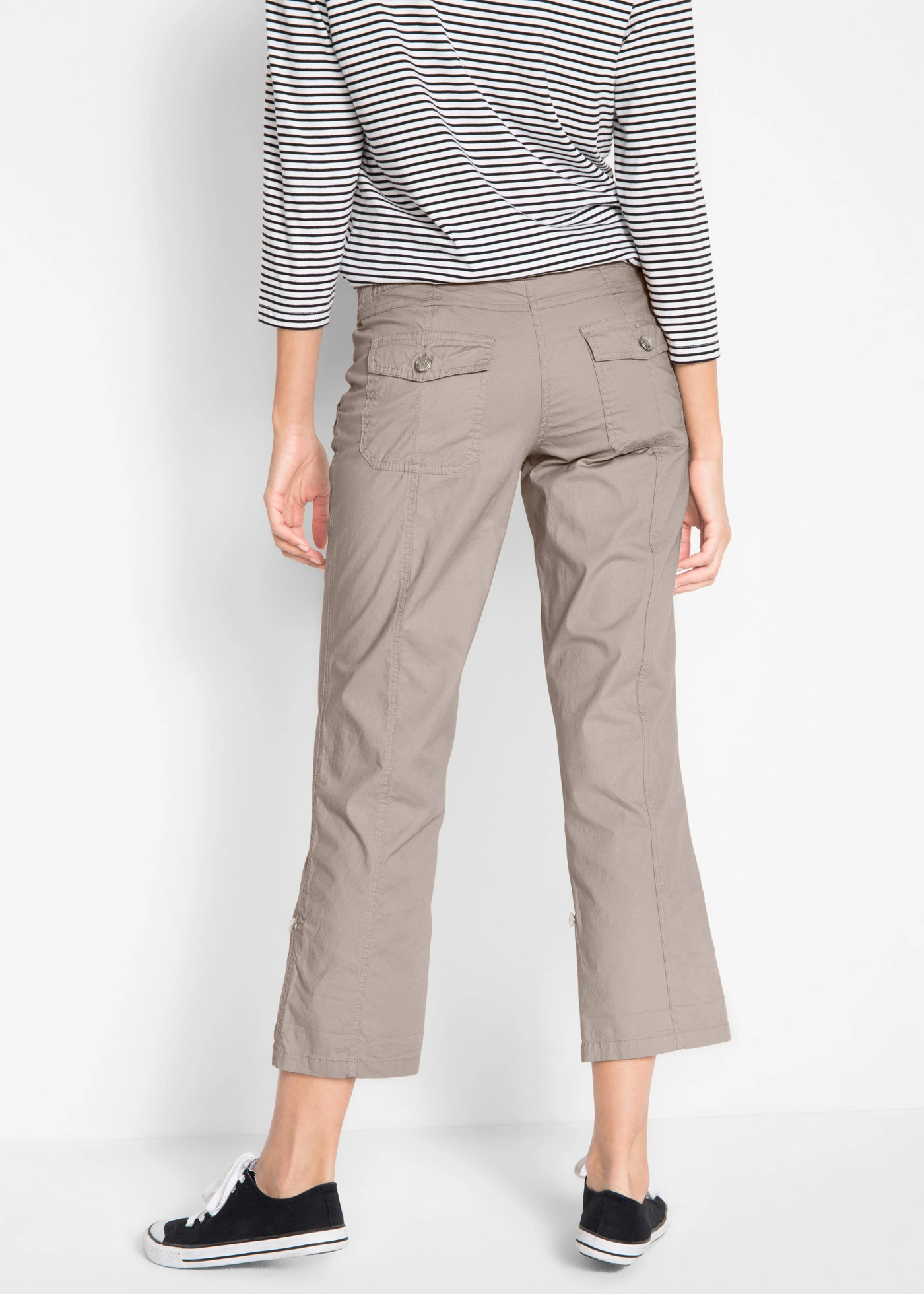 Pantalon extensible cargo 3/4 • grès • Boutique bonprix