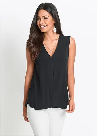 Top doux en jersey viscose • noir • Boutique bonprix