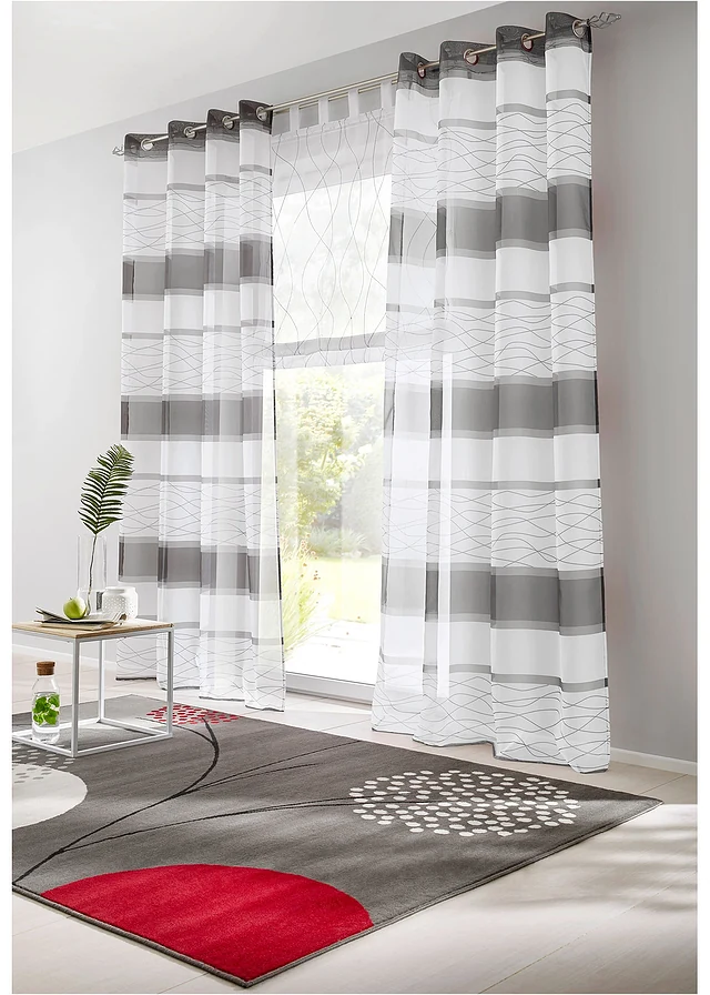 Store bateau avec broderies et polyester recyclé • blanc/gris • product-page.page-title-suffix