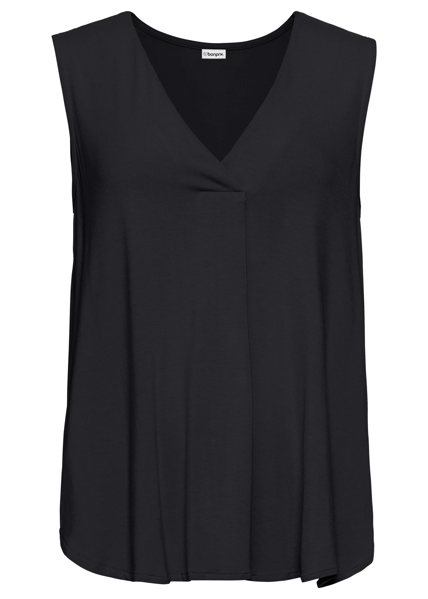 Top z měkké viskózové směsi • černá • bonprix obchod
