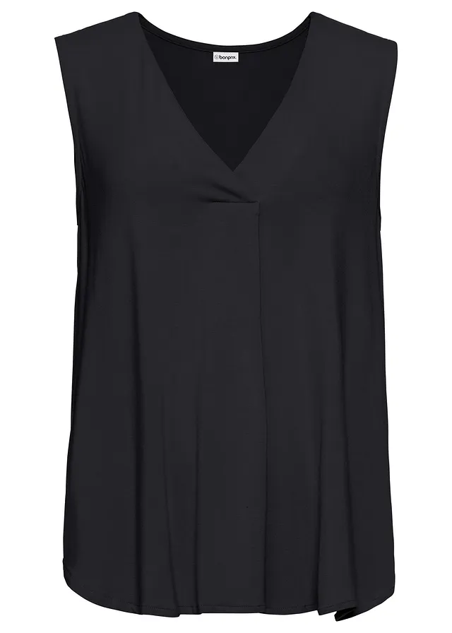 Top doux en jersey viscose • noir • Boutique bonprix