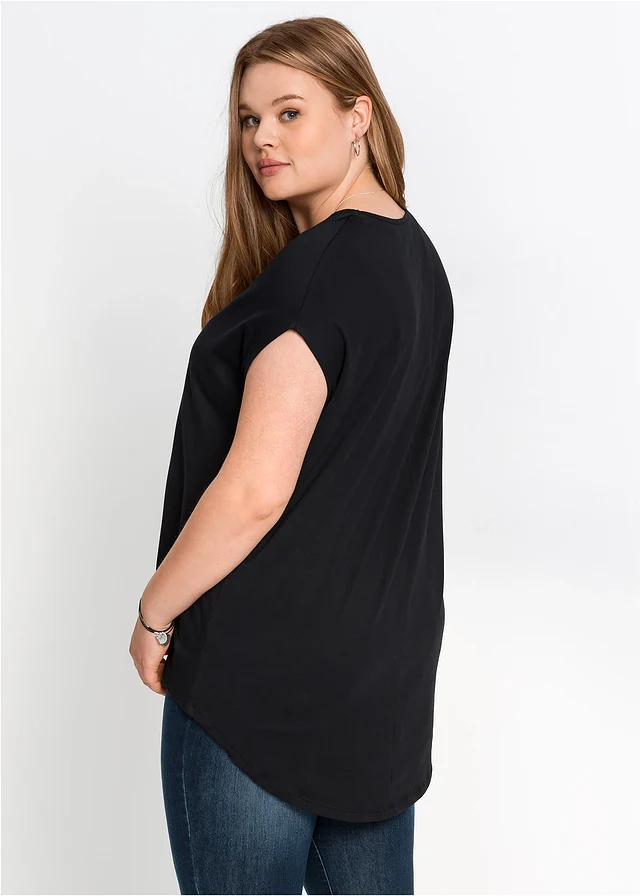 T-shirt met print, Kleur: zwart-staalgrijs dromenvanger