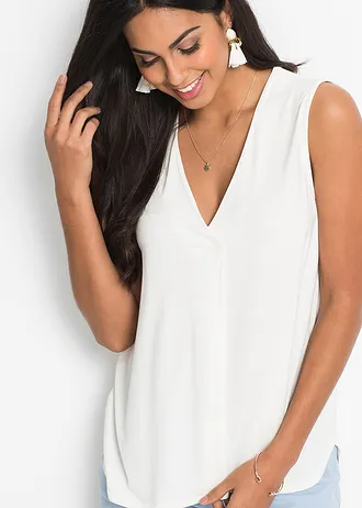 Top doux en jersey viscose • ecru • Boutique bonprix