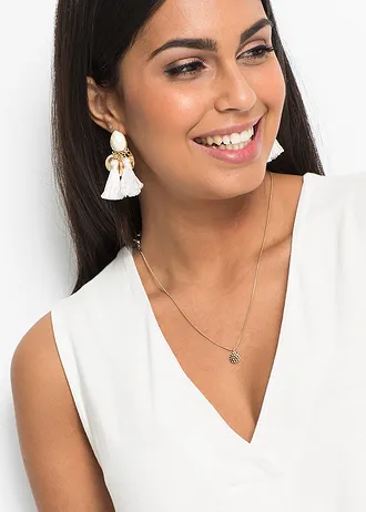 Top in een zachte viscosemix, Kleur: wolwit