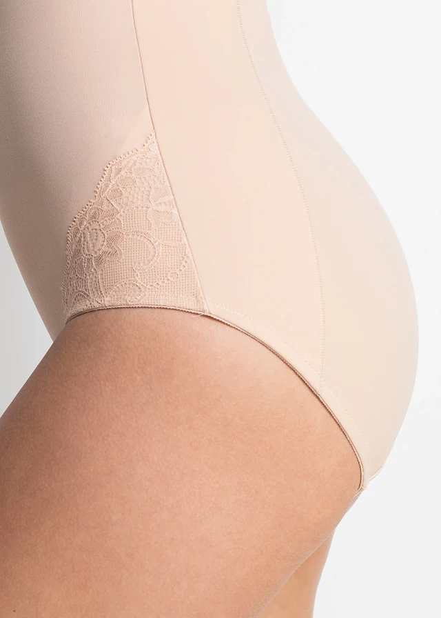 Silnie modelujące body • pudrowy • sklep bonprix