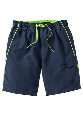 Short de bain homme avec poche cargo • bleu foncé • Boutique bonprix