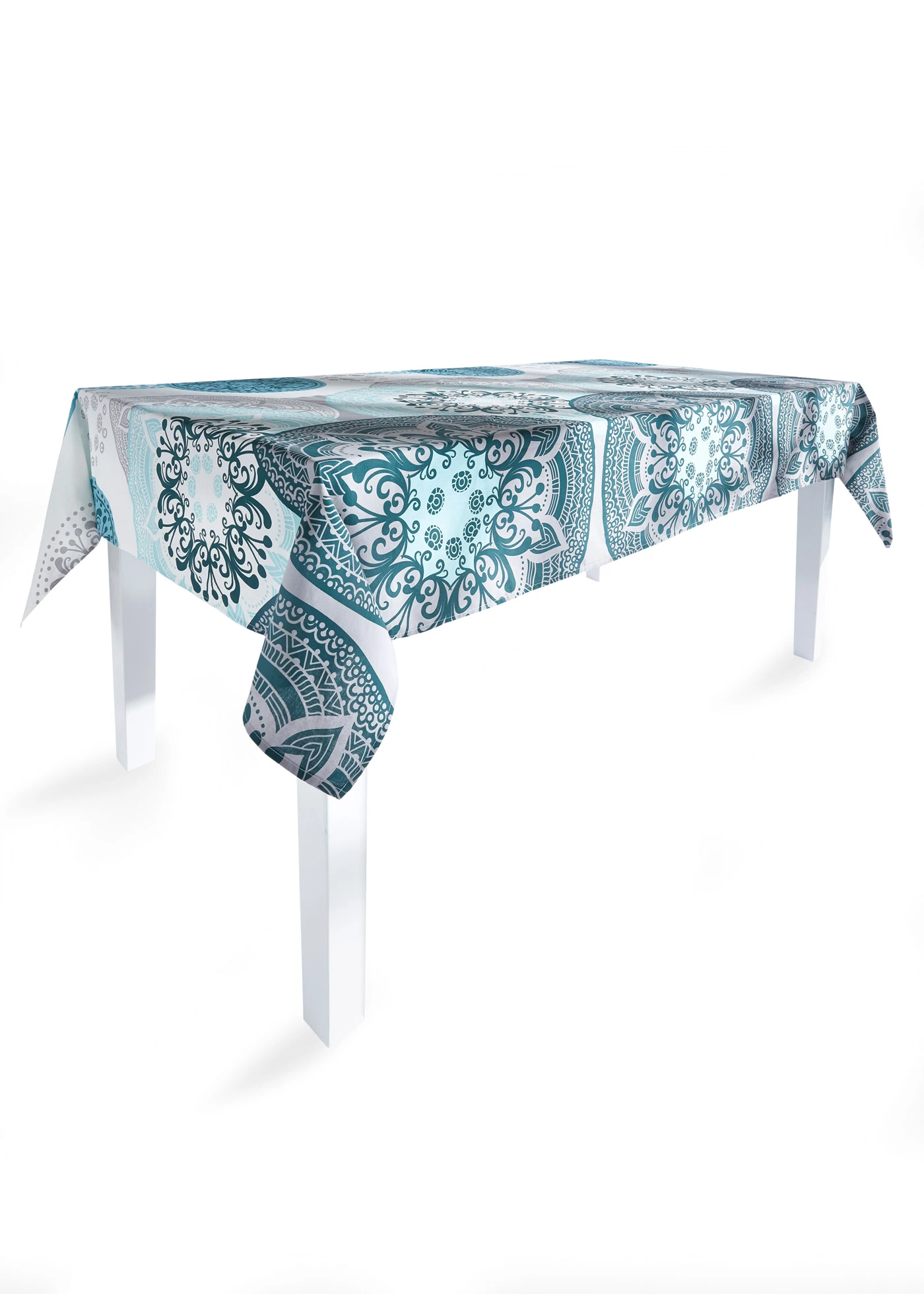 Plaid avec ornements • pétrole-menthe • Boutique bonprix