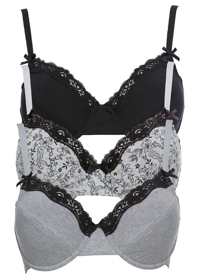 Sutien balene cu bumbac bio (3buc.)