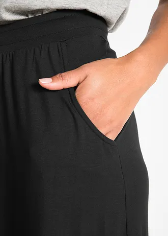 Žerzejová sukně ze směsi s viskózou • černá • bonprix obchod