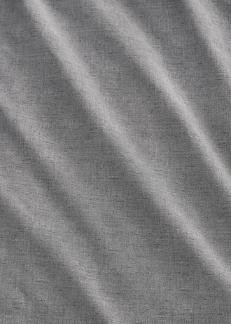 Dekbedovertrek in linnen look, Kleur: grijs