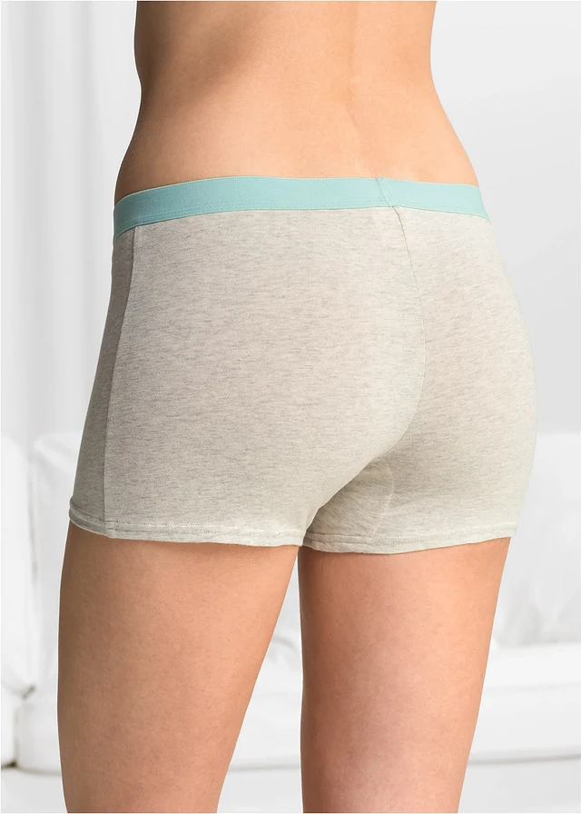 Lot de 4 boxers femme • écru chiné + uni • product-page.page-title-suffix