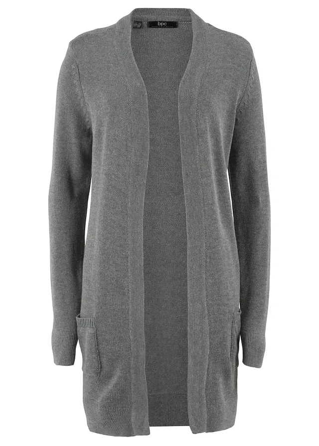 Dlhý pletený sveter, dlhý rukáv