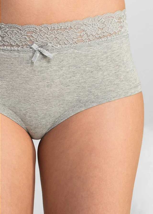 Lot de 4 culottes maxi • anthracite + gris clair chiné • product-page.page-title-suffix