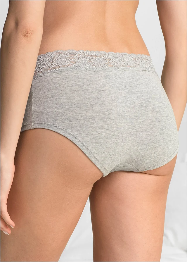 Lot de 4 culottes maxi • anthracite + gris clair chiné • product-page.page-title-suffix