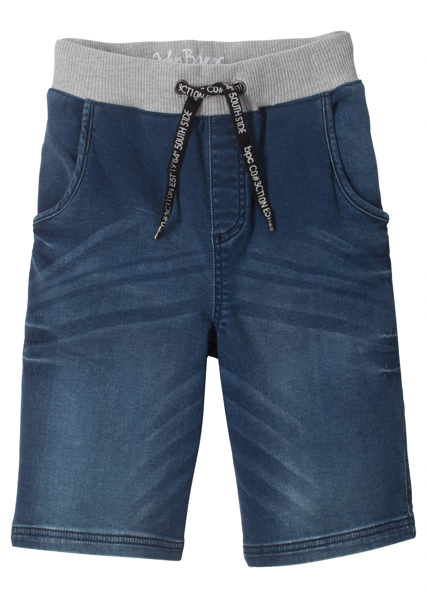 Sweat jeans bermuda • blauw denim • bonprix online shop