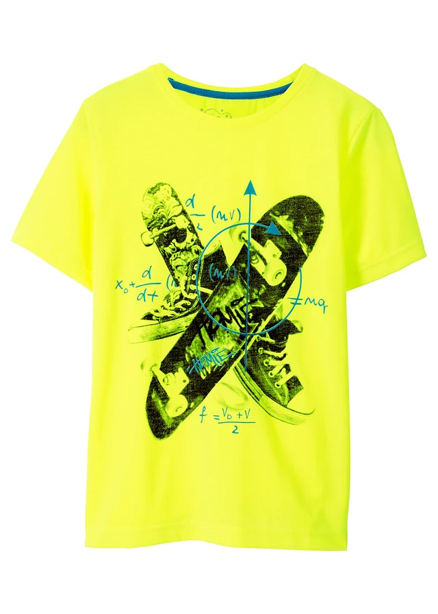 Jongens T-shirt met skater-print