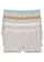 Dames boxer (set van 4), Kleur: ecru gemêleerd+multicolor