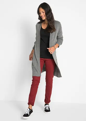 Longsleeve met ronde hals, Kleur: zwart